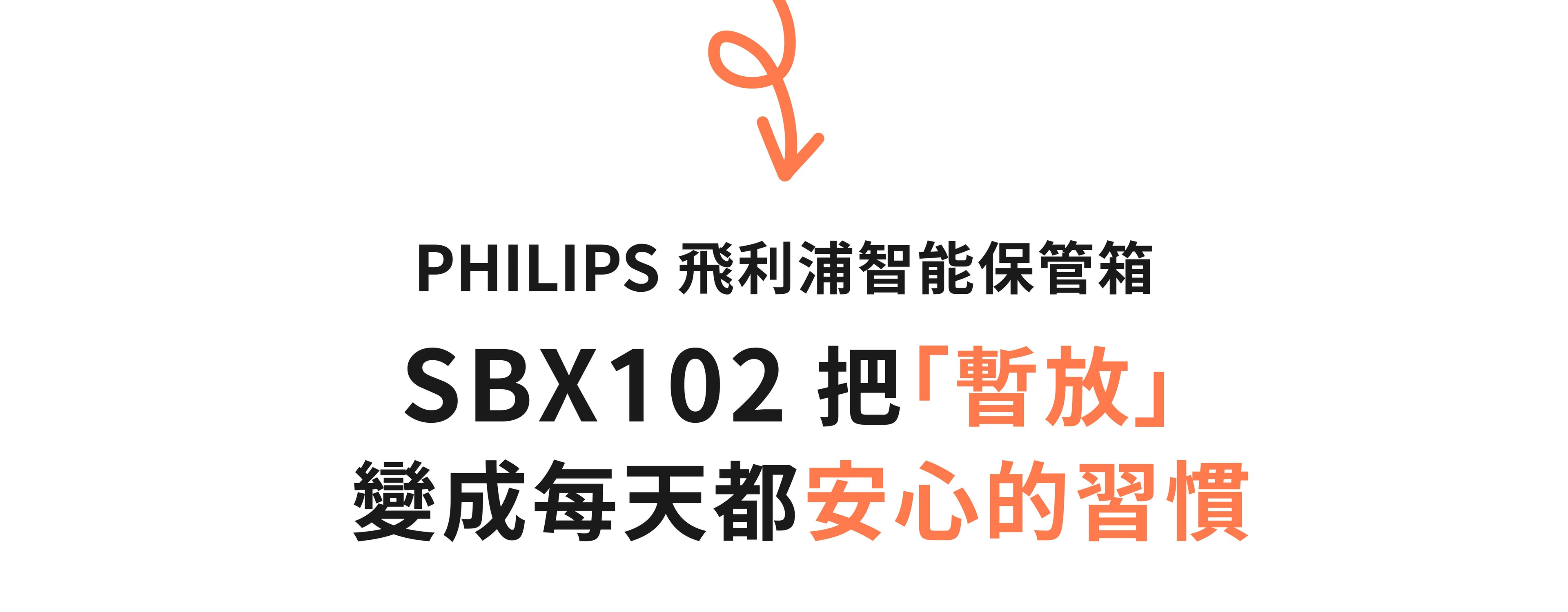 PHILIPS 飛利浦床頭櫃保險箱 SBX102